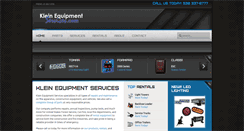 Desktop Screenshot of kleinequipmentservices.com