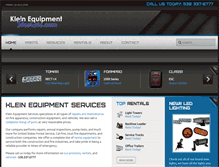Tablet Screenshot of kleinequipmentservices.com
